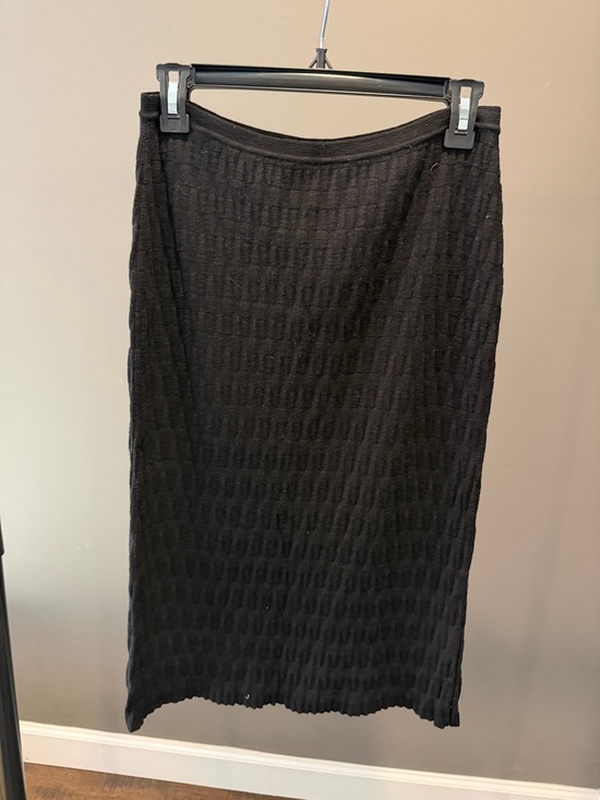 Valentino Dresses & Skirts - Valentino Black Textured Midi Skirt